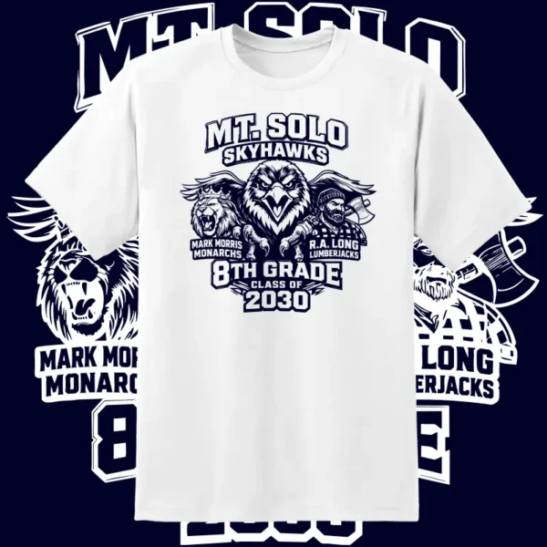 Mt. Solo Skyhawks 8th Grade Class of 2030 Tee